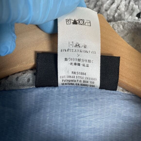 Patagonia Storm Racer Jacket Men’s Large Baby Blue Lightweight Activewear Wind - Picture 4 of 8